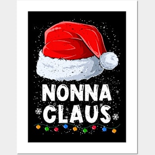 Nonna Claus Christmas Santa Family Matching Pajama Posters and Art